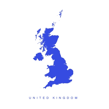 Free Simple UK Map Clipart Template to Edit Online
