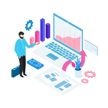 Free Isometric Business Clipart Template to Edit Online