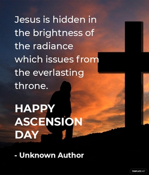 Ascension Day Quote Template