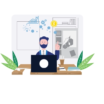 Free Business Problem Solving Clipart Template to Edit Online