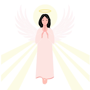 Free Praying Angel Clipart Template to Edit Online