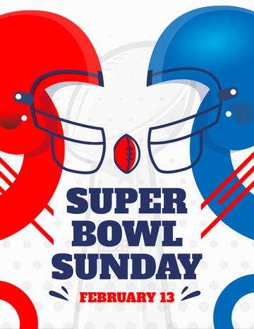Free Super Bowl Sunday Flyer Template to Edit Online