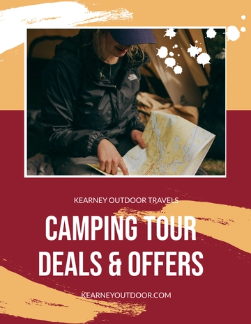 Free Camping Tour Offer Flyer Template to Edit Online
