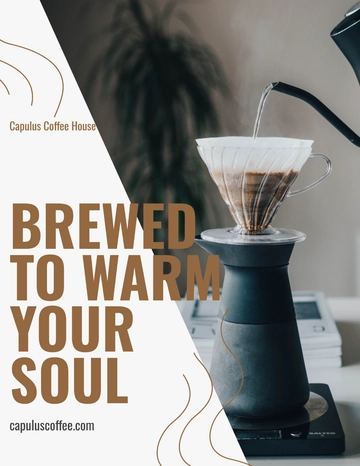 Free Coffee Shop Advertisement Flyer Template to Edit Online