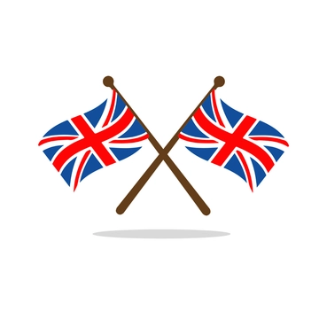 Free Crossed UK Flag Clipart Template to Edit Online