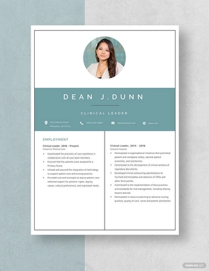 Clinical Leader Resume