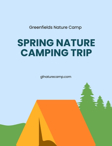 Free Nature Camping Flyer Template to Edit Online