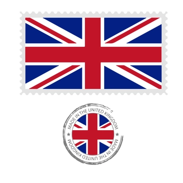 Free UK Flag Stamp Clipart Template to Edit Online