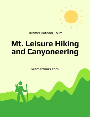 Free Hiking Tour Flyer Template to Edit Online