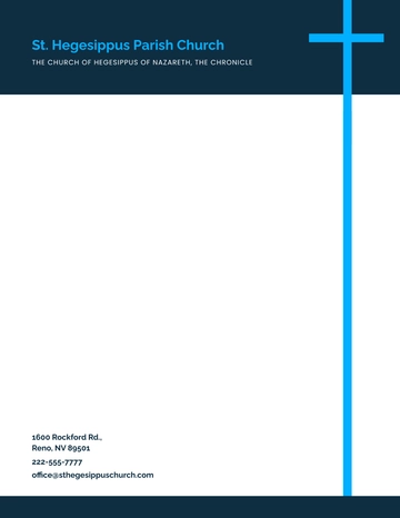 Free Sample Church Letterhead Template to Edit Online