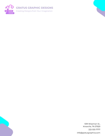 Free Graphic Design Letterhead Template to Edit Online