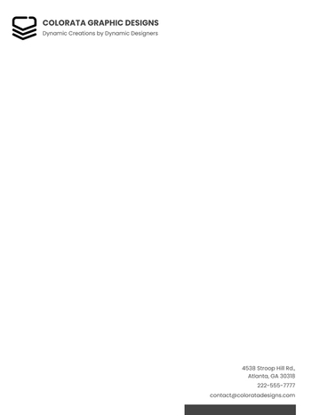 Free Creative Graphic Design Letterhead Template to Edit Online