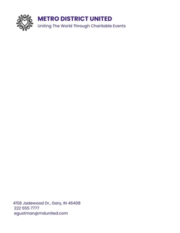 Free Formal Charity Letterhead Template to Edit Online