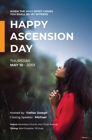 Ascension Day Tumblr Post Template