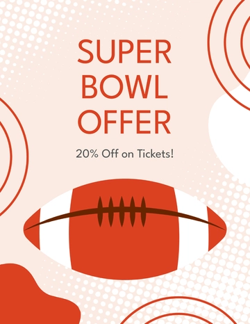 Free Super Bowl Offer Flyer Template to Edit Online