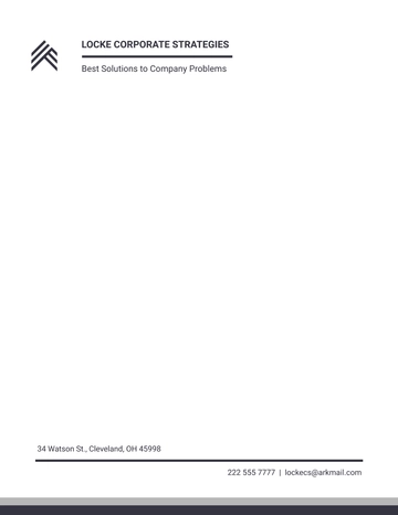 Free Corporate Strategy Letterhead Template to Edit Online