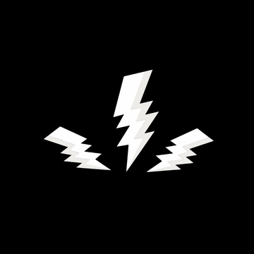 Free White Lightning Clipart Template to Edit Online