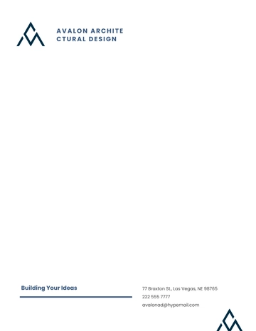 Free Architectural Design Letterhead Template to Edit Online
