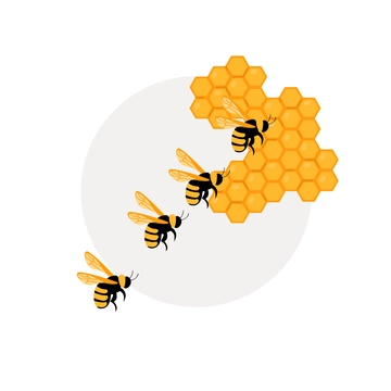 Free Bee Line Clipart Template to Edit Online