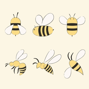 Free Sample Bee Clipart Template to Edit Online