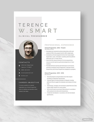 Clinical Programmer Resume