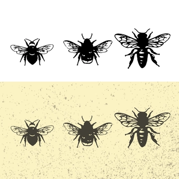 Free Vintage Bee Clipart Template to Edit Online