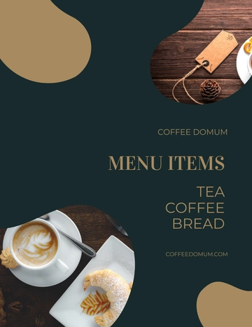 Free Cafe Menu Flyer Template to Edit Online