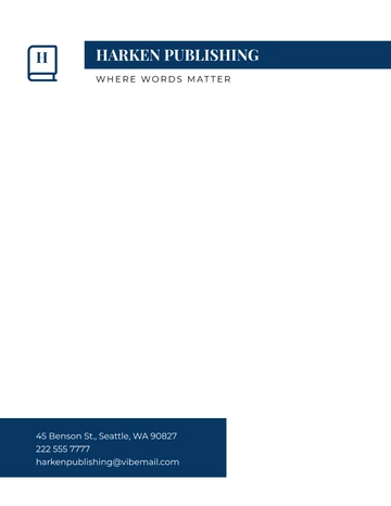 Free Official Letterhead Template to Edit Online