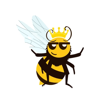 Free Crown Bee Clipart Template to Edit Online