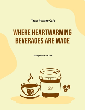 Free Simple Cafe Flyer Template to Edit Online