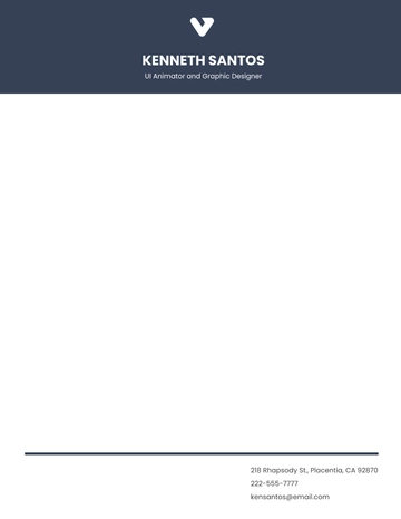 Free Professional Graphic Designer Letterhead Template to Edit Online