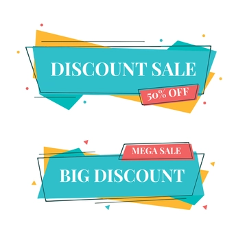 Free Discount Banner Vector Template to Edit Online