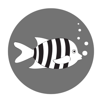 Free Black and White Fish Clipart Template to Edit Online