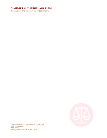 Free Formal Law Firm Letterhead Template to Edit Online