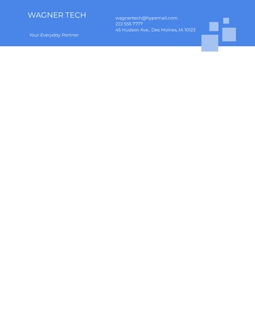 Free Technology letterhead template to Edit Online