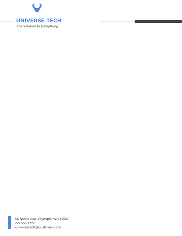 Free Technology Company Letterhead Template to Edit Online