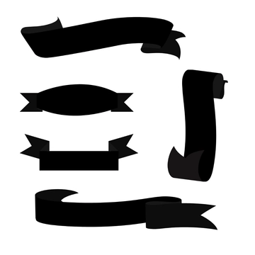 Free Black Banner Vector Template to Edit Online