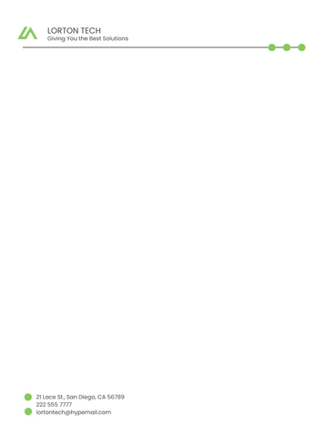 Free Sample Technology letterhead template to Edit Online