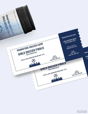 Soccer Camp Ticket Template