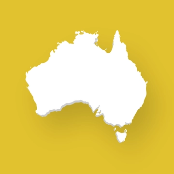 Free 3D Australia Map Clipart Template to Edit Online