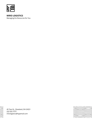 Free Logistics Letterhead Template to Edit Online