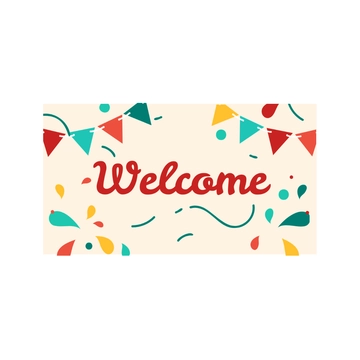 Free Welcome Banner Vector Template to Edit Online
