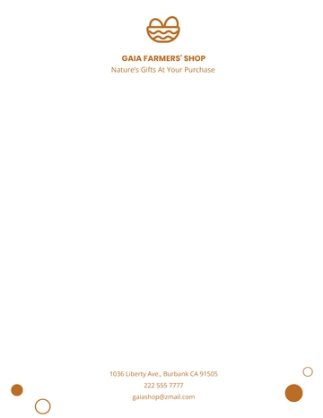 Free Farmers Market Letterhead Template to Edit Online