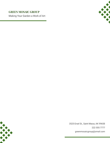 Free Garden and Landscape Design Letterhead Template to Edit Online