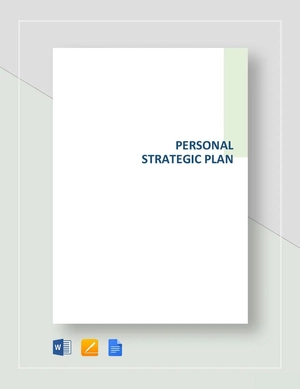 Personal Strategic Plan Template