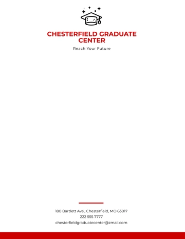 Free Graduate Center Letterhead Template to Edit Online