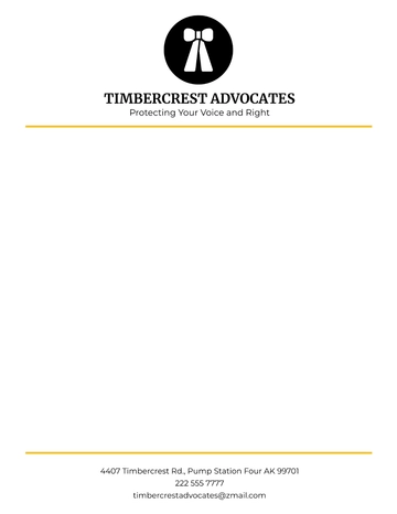 Free Advocate Letterhead Sample Template to Edit Online