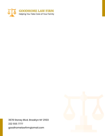 Free Family Law Attorneys Letterhead Template to Edit Online