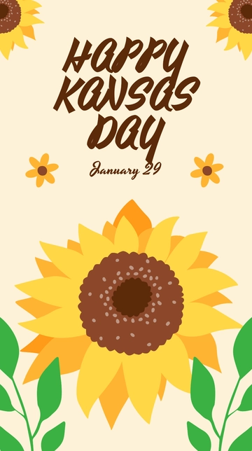 Free Happy Kansas Day Whatsapp Post Template to Edit Online
