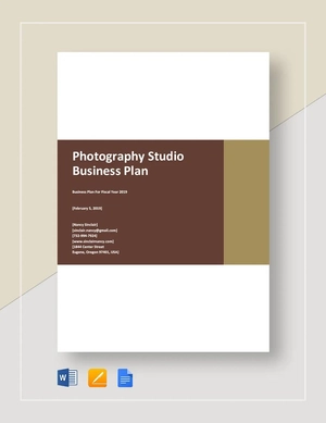 Photography Studio Business Plan Template